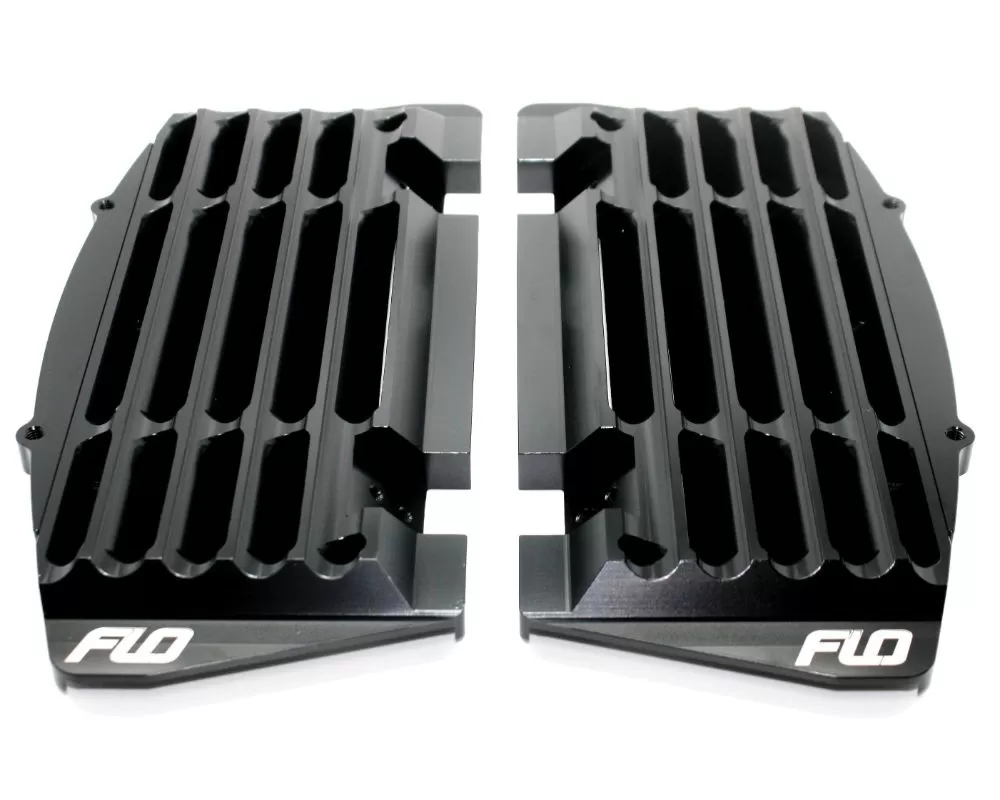 Flo Motorsports Black High Flow Radiator Braces Beta | KTM 2001-2018 CLEARANCE - FLO 754BLK